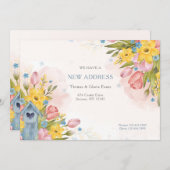 新しい住所のお花のご案内 案内状 (正面/裏面)