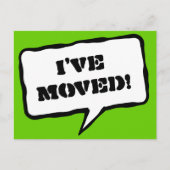 新しい住所のはがきを移動した 案内ポストカード (正面)