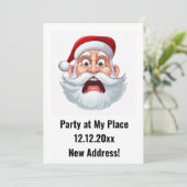 新しい住所のクリスマスパーティー 招待状 (スタンド正面)