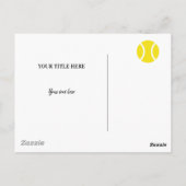 新しい住所のパーティーやその他にぴったりなかわいいテニスのポストカード、新しい家、引越し、住所変更、 ポストカード (裏面)