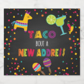 新しい住所のワインラベルきらめくについて スパークリングワインラベル (シングルラベル)