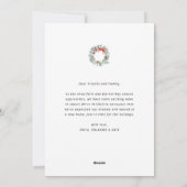 新しい住所の休暇のお知らせカード シーズンカード (裏面)