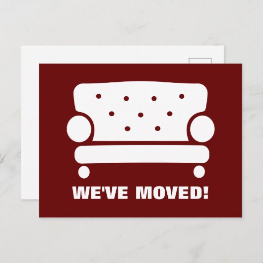 新しい住所の家具の引越しはがき ポストカード (正面/裏面)
