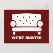 新しい住所の家具の引越しはがき ポストカード (正面)