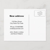 新しい住所の引越しはがきを移動した 案内ポストカード (裏面)