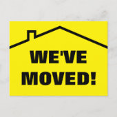新しい住所の引越しはがきを移動した 案内ポストカード (正面)