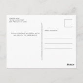 新しい住所の引越しペット写真猫の引越し ポストカード (裏面)