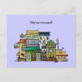 新しい住所の引越し案内はがき 案内ポストカード (正面)