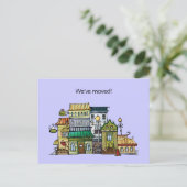 新しい住所の引越し案内はがき 案内ポストカード (スタンド正面)