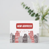 新しい住所の引越し案内カードを移動 ポストカード (スタンド正面)