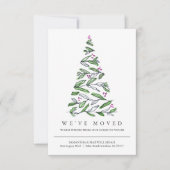 新しい住所の引越し案内クリスマス (正面)