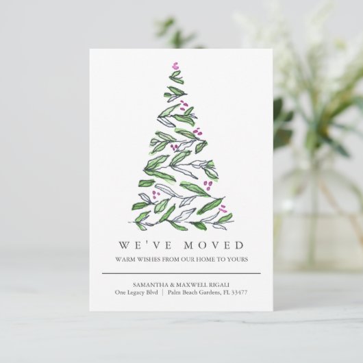 新しい住所の引越し案内クリスマス (スタンド正面)