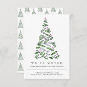 新しい住所の引越し案内クリスマス (正面/裏面)