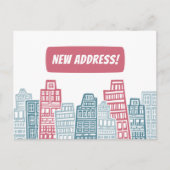 新しい住所の引越し発表を行った ポストカード (正面)