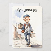 新しい住所の新しい自宅移転のお知らせ