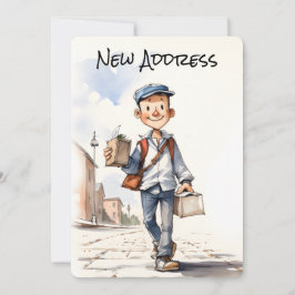 新しい住所の新しい自宅移転のお知らせ