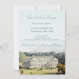 新しい住所の移動に関する新しい通知 案内状