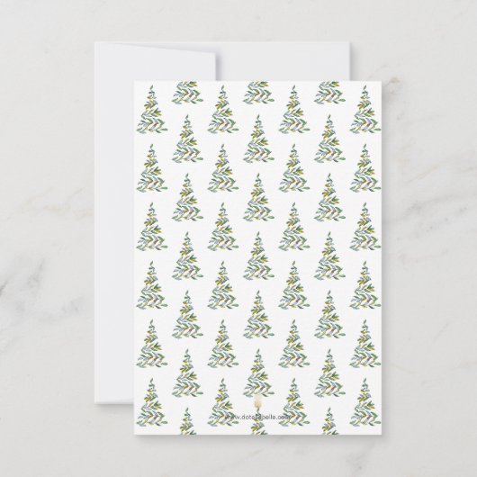 新しい住所の移動のお知らせクリスマスカード (裏面)