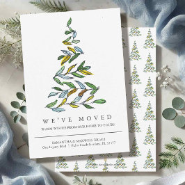 新しい住所の移動のお知らせクリスマスカード