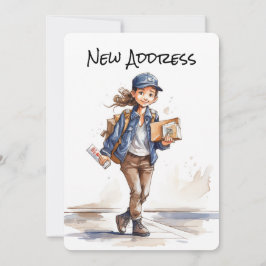 新しい住所の移動アナウンスカード