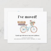 新しい住所の移動アナウンスカード (正面/裏面)