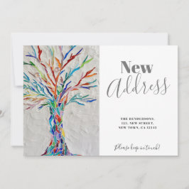 新しい住所の移動アナウンスカード サンキューカード