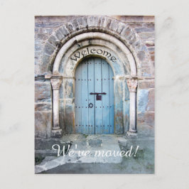 新しい住所の自宅はがき、または勤務先はがき 案内ポストカード