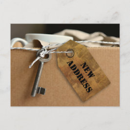新しい住所の自宅はがき、または勤務先はがき 案内ポストカード