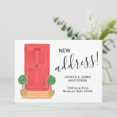 新しい住所の赤いドア移動 案内状 (スタンド正面)