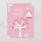 新しい住所の通知ハウスの自宅 案内ポストカード (正面/裏面)