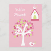 新しい住所の通知ハウスの自宅 案内ポストカード (正面)