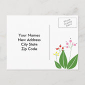 新しい住所はがきを持っている 案内ポストカード (裏面)