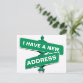 新しい住所はがき 案内ポストカード (スタンド正面)