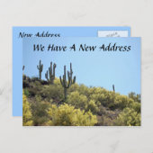 新しい住所はがき 案内ポストカード (正面/裏面)