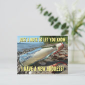 新しい住所はがき 案内ポストカード (スタンド正面)