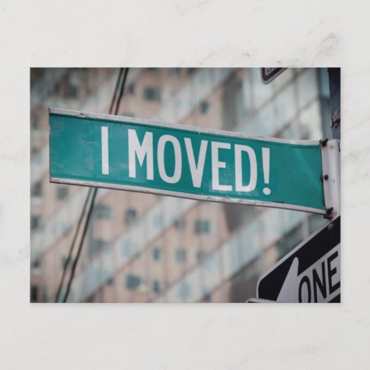 新しい住所はがき 案内ポストカード (正面)
