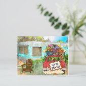 新しい住所はがき 案内ポストカード (スタンド正面)