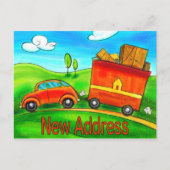 新しい住所はがき 案内ポストカード (正面)