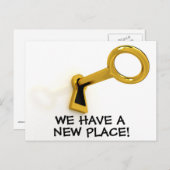 新しい住所はがき 案内ポストカード (正面/裏面)