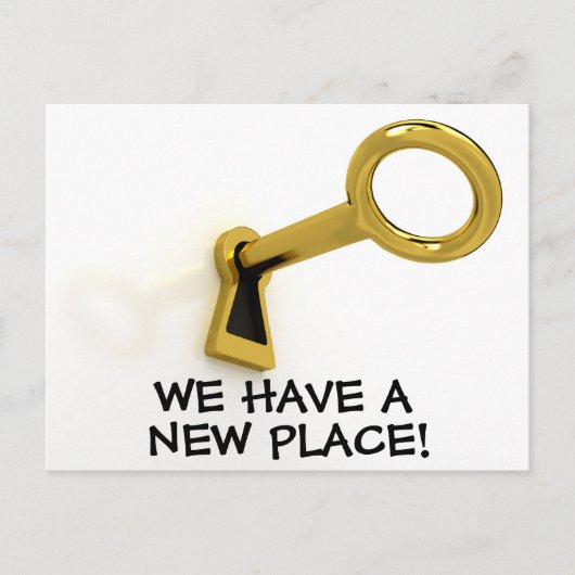 新しい住所はがき 案内ポストカード (正面)