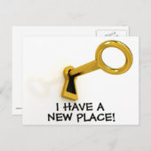 新しい住所はがき 案内ポストカード (正面/裏面)