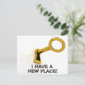 新しい住所はがき 案内ポストカード (スタンド正面)