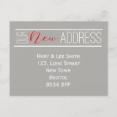 新しい住所はがき 案内ポストカード (正面)