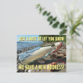 新しい住所はがき 案内ポストカード (スタンド正面)