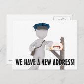 新しい住所はがき 案内ポストカード (正面/裏面)