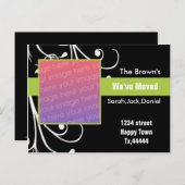 新しい住所はがき 案内ポストカード (正面/裏面)