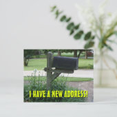 新しい住所はがき 案内ポストカード (スタンド正面)