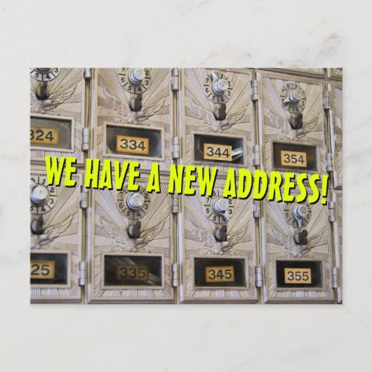 新しい住所はがき 案内ポストカード (正面)