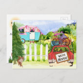 新しい住所はがき 案内ポストカード (正面/裏面)