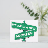 新しい住所はがき 案内ポストカード (スタンド正面)